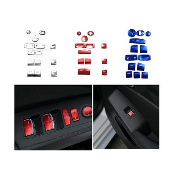 13шт Красное Оконное стекло Кнопка включения Подъемника Накладка Наклейка для Honda Civic 11-го поколения 2022