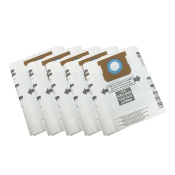 10 Упаковок Сменных вакуумных фильтровальных мешков типа H, Совместимых с Магазинным пылесосом переменного тока объемом 5-8 галлонов, Замените деталь 90671, 9067100