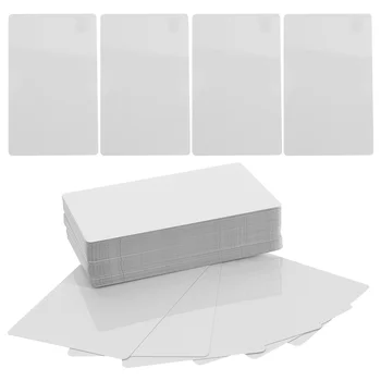 100 шт Сублимационная Визитная карточка, Алюминиевая Пластина, Металлические Визитные карточки, Заготовки из алюминиевого сплава, Изделия для гравировки по металлу.
