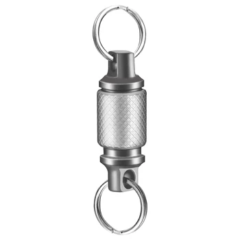 2 титановых быстроразъемных брелка, съемное кольцо для ключей, раздельный брелок, аксессуар для держателя ключей для сумки/кошелька/ремня