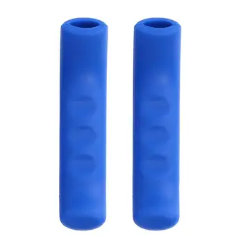 2 шт. Крышки рычага тормозной ручки для скутера, противоскользящая защита ручки (синий)