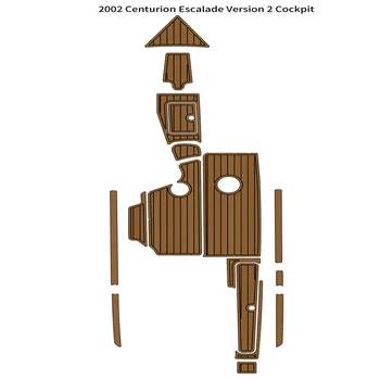 2002 Centurion Escalade Версия 2 Накладка Для Кокпита Лодки EVA Из Вспененного Тикового дерева На Палубе С Подкладкой Из Коврика Для пола Самоклеящийся Стиль SeaDek Gaterstep