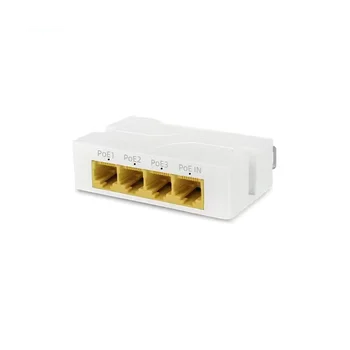 4-Портовый Гигабитный POE Удлинитель 1000M от 1 до 3 Ретранслятор Сетевого коммутатора IEEE802.3Af/At Plug & Play для PoE-коммутатора NVR IP-камеры AP