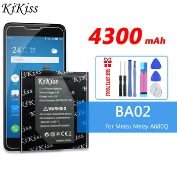 4300 мАч BA02 Умный Мобильный Телефон Высокой Емкости Аккумулятор Для Meizu M3E A680Q Meilan E