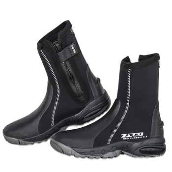 5 мм Неопреновые ботинки для дайвинга, гидрокостюм с боковой молнией, мужская и женская обувь для подводного плавания, аксессуары для водных видов спорта