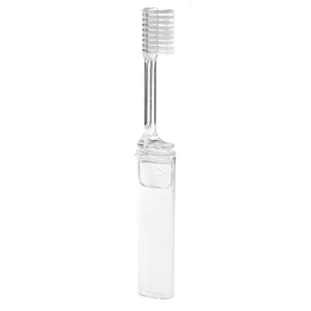 50ЛД Портативная складная зубная щетка для путешествий на открытом воздухе Складная Пластиковая Зубная щетка