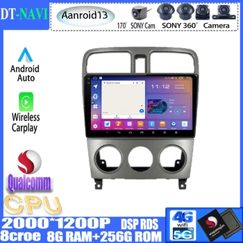 Android 13 для Subaru Forester SG 2002 - 2008 9-дюймовый автомобильный радиоприемник, мультимедийный плеер, навигация, GPS, Carplay, WIFI, BT, 4G, без 2din DVD