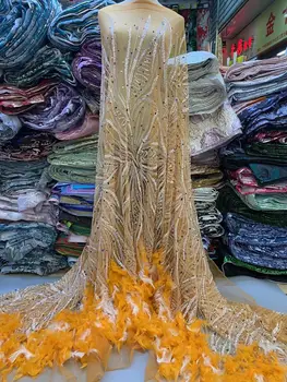 DiuDiu-1302.4905 вышитая Сетчатая тюлевая ткань Цена по прейскуранту завода-изготовителя, нигерийские кружевные ткани с пайетками