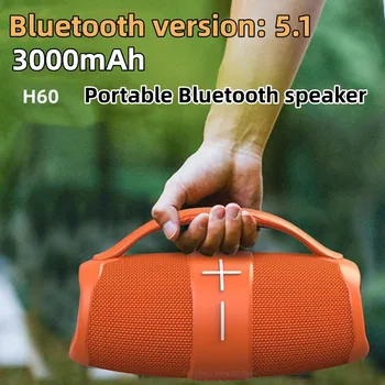 HOPESTAR 20 Вт Мощный Портативный Сабвуфер Boombox Bluetooth Динамик MP3-плеер Hi-Fi Стерео Колонка TWS Музыкальный Центр Caixa De Som
