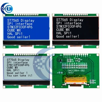 Lcd12864 12864-06D, 12864, ЖК-модуль, шестеренчатый, с китайским шрифтом, матричным экраном, интерфейсом SPI