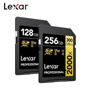 Lexar Professional 2000x SDHC SDXC UHS-II SD-Карты 32 ГБ 64 ГБ 128 ГБ 256 ГБ Со скоростью до 300 МБ/с SD-карта класса V90 Для профессиональных пользователей