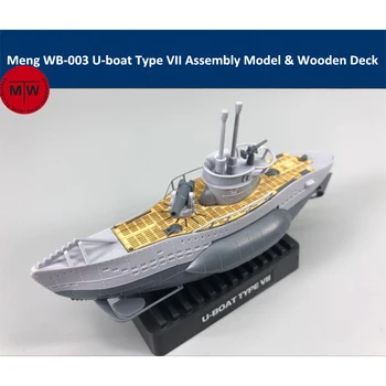 Meng WB-003 Конструктор боевых кораблей U-boat Type VII Q Edition Пластиковый Комплект для сборки моделей Симпатичная деревянная палуба