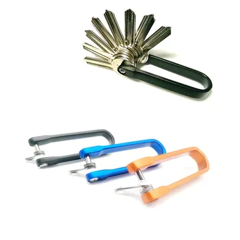 U-образный зажим для ключей из алюминиевого сплава для хранения ключей porta chaves porte carte funda protectora llaves брелок для ключей chaveiro