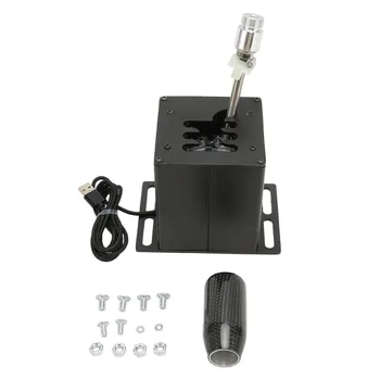USB симулятор переключения передач Подключи и играй Рукоятка из черного углеродного волокна Эргономичный дизайн Гоночная игра H Shifter для ПК для G25 G920