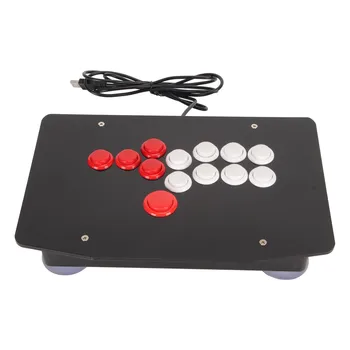 Аркадный джойстик Arcade Fight Stick с портом USB 2.0, 5 клавишами управления и 8 большими функциональными кнопками, джойстик для аркадных игр, файтинг-джойстик