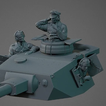 Белая модель из литой смолы в масштабе 1/35, модель советского солдата Нуждается в ручной раскраске, модель Бесплатная доставка