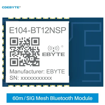 Беспроводной модуль Беспроводной сети TLSR8253F512 BLE MESH 2,4 ГГц 10dBm PCB SMD SIG Mesh UART 60m IoT E104-BT12NSP Беспроводной Пульт дистанционного Управления