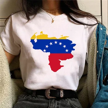 Венесуэла Футболка женская аниме harajuku comic top женская манга y2k аниме одежда