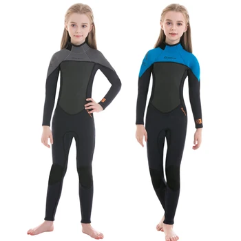 Детский водолазный костюм с длинными рукавами, цельный купальник для подводного плавания, серфинга, защита от медуз, УФ-защита, прочные уличные аксессуары