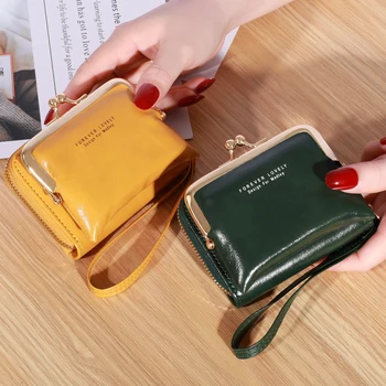 Женский кошелек с модным дизайном 2023, маленький держатель для карт на плечевом ремне, мини-сумка