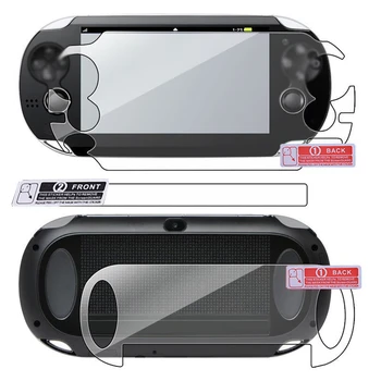 Защитная пленка для экрана HD игровой консоли, защитная накладка для плеера, передняя Задняя пленка, прозрачная защитная пленка для Sony PS Vita