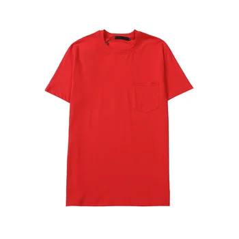Качественная Верхняя Красная футболка с круглым вырезом и коротким рукавом с принтом Больших Губ