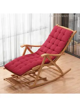 Кресло для отдыха, складное бамбуковое кресло-качалка для старика, Балкон для семейного отдыха, кресло-качалка из тростника, обед, Ленивое прохладное сидение в кресле