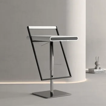 Легкая Роскошная мебель для барного стола в скандинавском стиле, Креативные барные стулья с поворотной спинкой, Высокие барные стулья с возможностью подъема, Итальянский Табурет для стойки