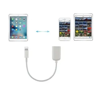 Легкий OTG для iPhone с 8-контактным разъемом для подключения кабеля USB-адаптера