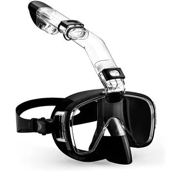 Маски для дайвинга, набор складных противотуманных масок для подводного плавания с системой полного высыхания для свободного плавания, профессиональное снаряжение для подводного плавания, взрослые дети