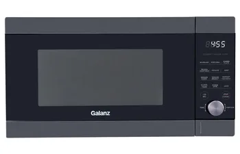 Микроволновая печь Galanz Express Wave с датчиком приготовления пищи 1,4 куб. футов, черная нержавеющая сталь