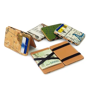 Новая корейская версия тонкого мини-кошелька с коротким зажимом для денег, карты, волшебной сумки, сумки для банковских карт, обложки для карт, кошелька
