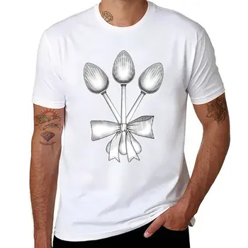 Новая футболка Spoon Bundle, футболка с коротким рукавом, футболка нового выпуска, обычная футболка, тренировочные рубашки для мужчин