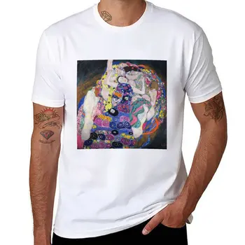 Новая футболка The Virgins, Gustav Kilmt, летний топ, быстросохнущая футболка, белые футболки для мальчиков, мужские однотонные футболки