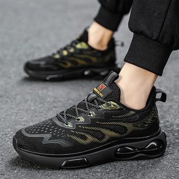 Новые весенние повседневные мужские кроссовки на толстой подошве со шнуровкой, модная уличная нескользящая дезодорантная дышащая и удобная обувь для мужчин