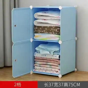 Пластиковый шкаф для хранения Бытовой шкаф для хранения детской одежды с выдвижным ящиком
