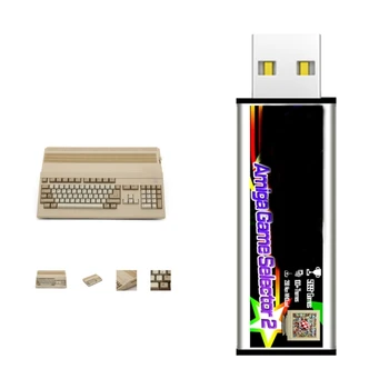 Портативный игровой селектор ABS Игровые пусковые установки Пластиковый стартер для игр Step Back to Time, подходящий для Amiga500 Mini Прочный