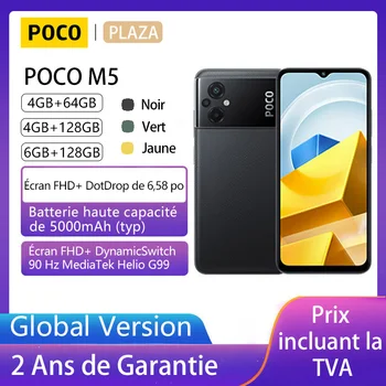 Портативный смартфон POCO M5 – Helio G99, глобальная версия, 64 ГБ / 128 ГБ, Тройная камера 50 Мп, точечный дисплей 90 Гц, аккумулятор 5000 мАч, быстрая зарядка 18 Вт