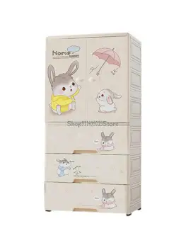 Простой детский гардероб Детский шкаф для хранения вещей Шкаф Подвесной шкаф Домашняя Детская спальня Двойная дверь