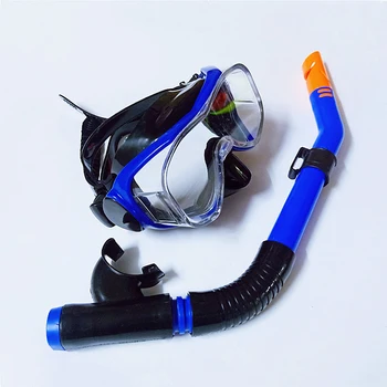 Профессиональный набор для подводного плавания, маска на все лицо, очки для подводного плавания, Глубоководный костюм, очки для сухого подводного плавания из закаленного стекла для взрослых