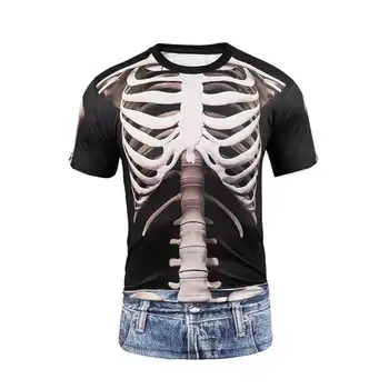 Распродажа Oxodoi Мужские футболки с коротким рукавом, мужская новая тенденция 3D цифровой печати, футболка с коротким рукавом
