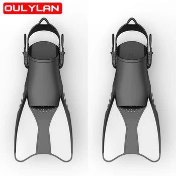 Регулируемые ласты Oulylan для взрослых, Оборудование для плавания, силиконовые ботинки, Профессиональные ласты для подводного плавания с маской и трубкой, Ласты для подводного плавания