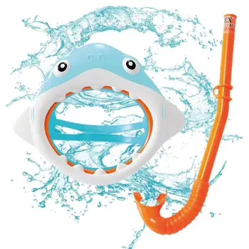 Респираторные маски для подводного плавания, Респиратор для подводного плавания, Водонепроницаемая конструкция с акулой, безопасное дыхание, защита от запотевания