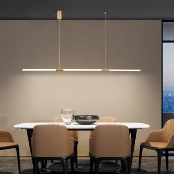 Скандинавские позолоченные современные светодиодные подвесные светильники для столовой, кухни, магазина, внутреннего освещения, подвесных светильников с 360-градусным свечением