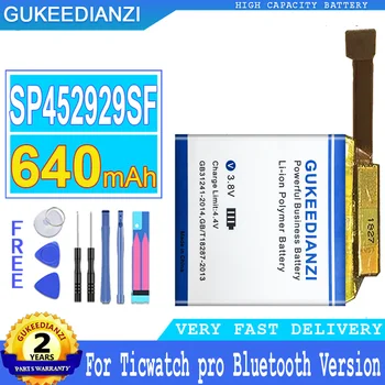 Сменный Аккумулятор GUKEEDIANZI емкостью 640 мАч SP452929SF (Bluetooth)/(4G) для Ticwatch pro Bluetooth Версии Big Power Bateria