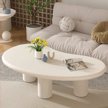 Стол для центральной консоли Kawaii, спальня, Современная прихожая на открытом воздухе, Низкий столик, Небольшая вспомогательная мебель для дома белого цвета Mesa
