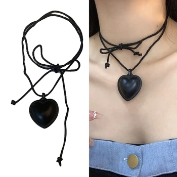 Уникальное дизайнерское ожерелье для женщин с подвеской в форме цветка/сердца, Нежное повседневное ожерелье для женщин, Ювелирный подарок