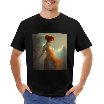 Футболка Persephone leaving the Underworld, черная футболка, мужские футболки с графическим рисунком