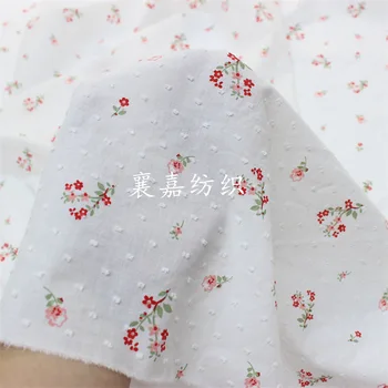 Хлопчатобумажная жаккардовая ткань, японские и корейские мелкие сломанные цветы, детская одежда, женская одежда ручной работы