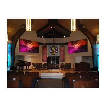 Экран для внутренней церкви P1.5 P2.0 P2.5 Настенный дисплей Настенная полноцветная светодиодная экранная панель